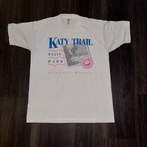 Vintage Katy Trail State Park Rocheport Missouri T-shirt Size L